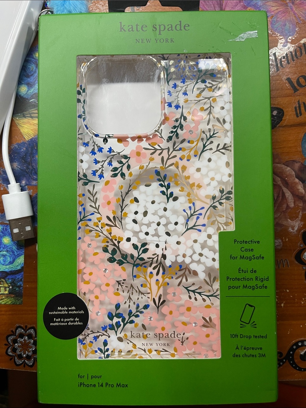 kate spade Clear Floral MagSafe Phone Case – iPhone 14 Pro Max